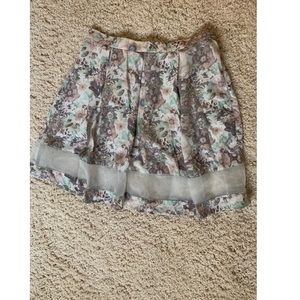 BCNU pastel floral mini skirt